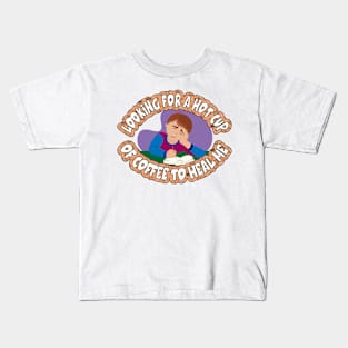 Hot Cup Of Coffee Kids T-Shirt